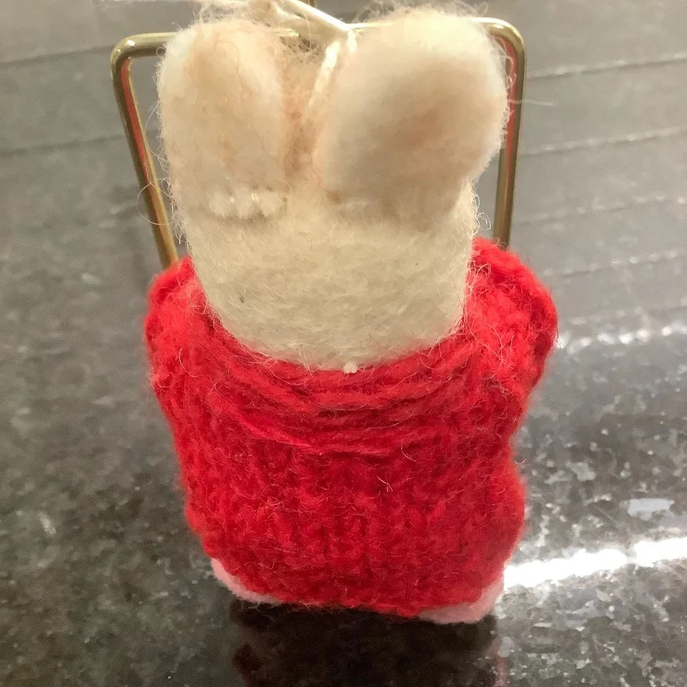 Mouse with Book Ornament